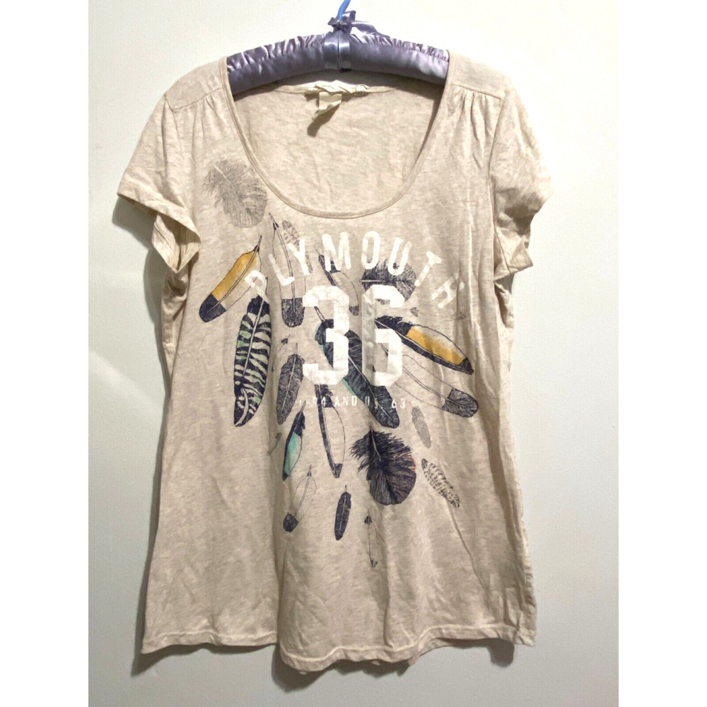 H&M L.O.G.G. Women's Print T-Shirt Size XL